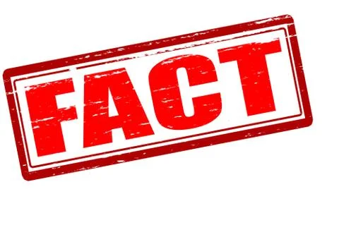 Fact Illustrazione stock