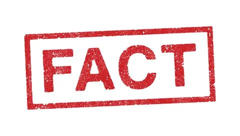 Fact red ink stamp Stock Illustration