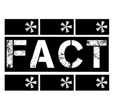 FACT stamp on white background Stock Illustration