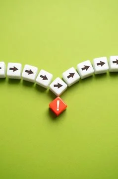 A factor complicating the process. Remove the barrier, improve the efficiency Stock Photos