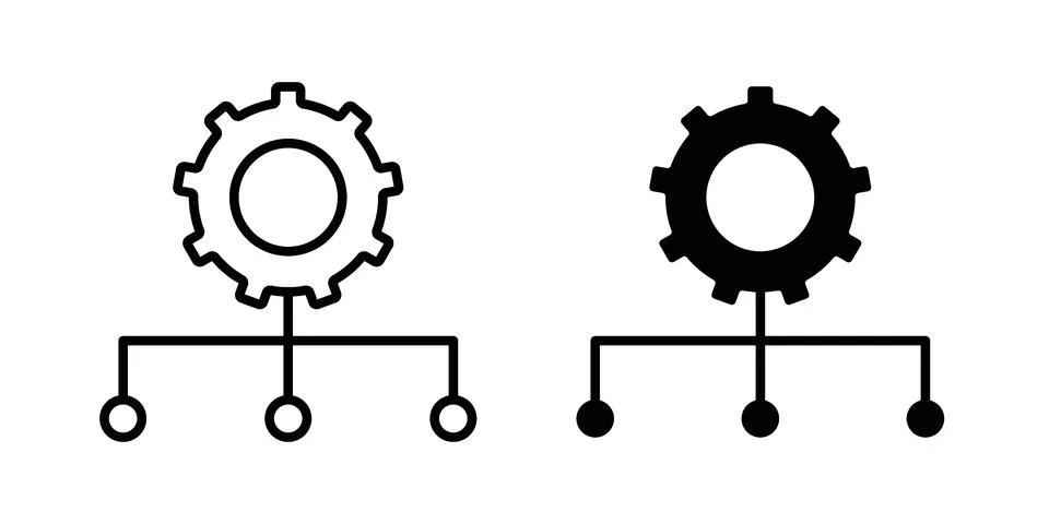 Factor icon set. Vector EPS 10 Stock Illustration