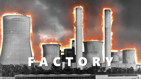 Factories Harm Nature Documentary Collage Animation Stock Footage 283890974