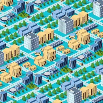 Factories Stock Illustration