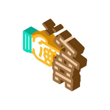 Factors risk isometric icon vector illustration Illustrazione stock