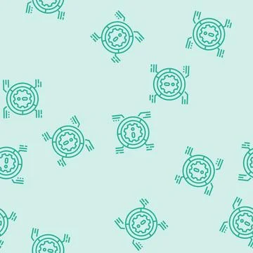 Factors risk line seamless pattern イラスト素材