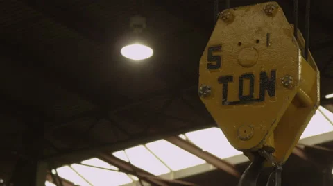 Factory 5 Ton Hoist Stock Footage 40733706