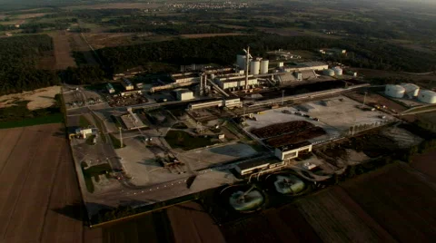 Factory aerial 2 Video stock 121381