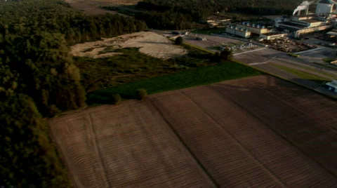 Factory aerial 5 Stock Footage 121391