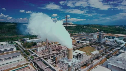Factory Aerial Shot 1 Stock-Footage 287551741