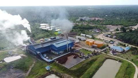 Factory aerial view Stock Footage 156878795