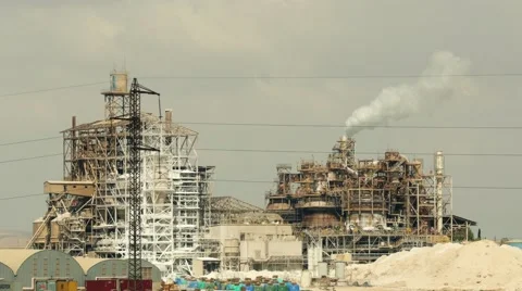 Factory Air Pollution Industry Stock Footage 42636183
