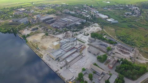 Factory air views Video stock 67954184