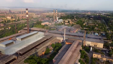 Factory and air pollution Stock Footage 168944667