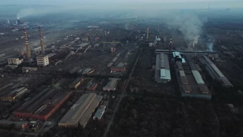 Factory and air pollution Stock Footage 168951768