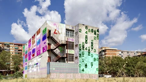 Factory and industrial complex with passing clouds Stock Footage 316182756