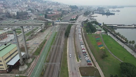 Factory and railway Stock Footage 265179847