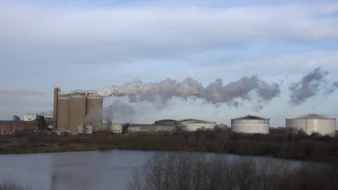 Factory and steam Stock Footage 101239719