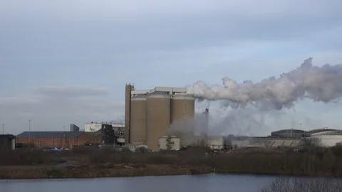 Factory and steam Stock Footage 101239738