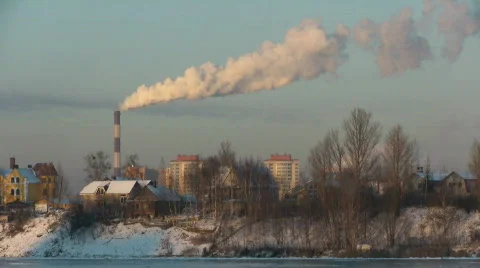 Factory ar suburban area Stock Footage 584834
