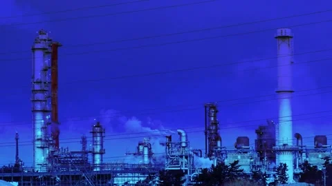 Factory area at night Stock Footage 236771058