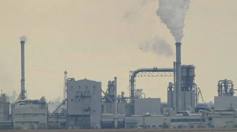 Factory at the Baltic Sea Stock Footage 37586190