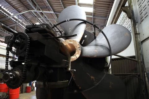 Factory boat propeller. Stock Photos