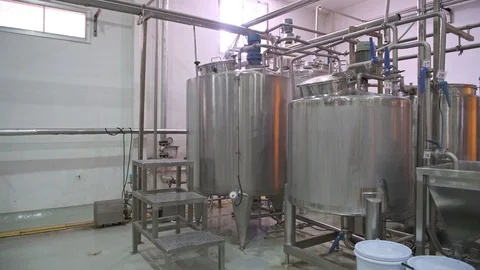 Factory boilers. Stock Footage 92387685