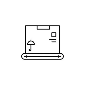 Factory, box, conveyor icon. Element of production icon for mobile concept and Illustrazione stock