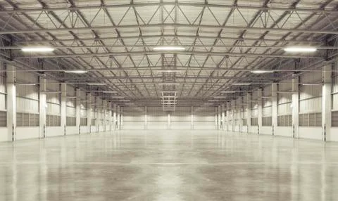 Factory building and floor Stock Photos