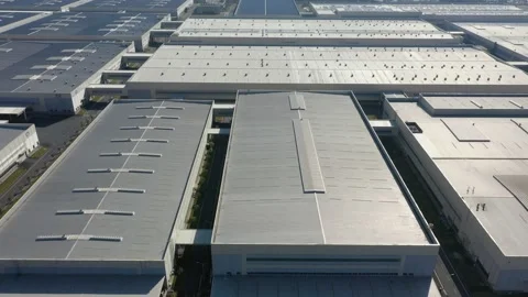 Factory building in city Stock Footage 166355476