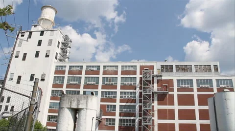 FACTORY BUILDING EXTERIOR 1 Stock Footage 41870100