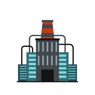 Factory building icon Stock Illustration