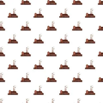 Factory building pattern Illustrazione stock