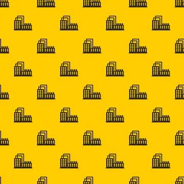 Factory building pattern vector イラスト素材