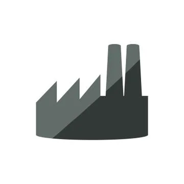 Factory building symbol Stock Illustration