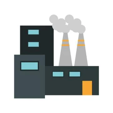 Factory building symbol Ilustración de archivo