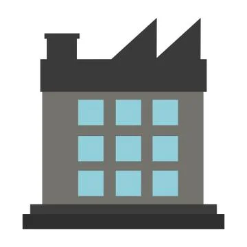 Factory building symbol Ilustración de archivo