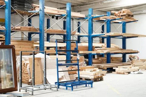 Factory of building windows Stock Photos