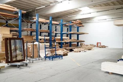 Factory of building windows Stock Photos