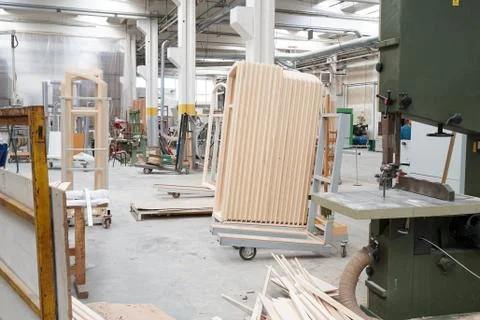 Factory of building windows Stock Photos