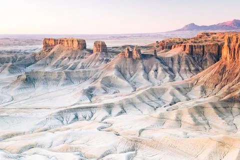 Factory Butte of Utah Foto stock