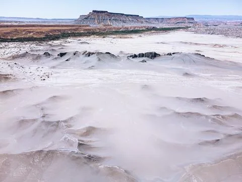 Factory Butte of Utah 스톡 사진