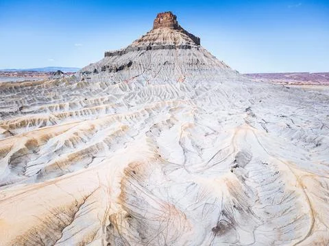 Factory Butte of Utah Stock Photos