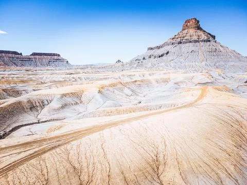 Factory Butte of Utah Stock Photos