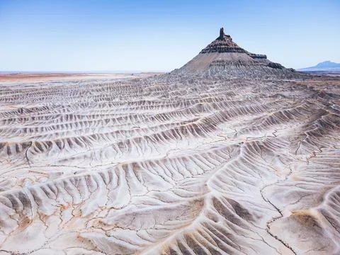 Factory Butte of Utah Stock Photos