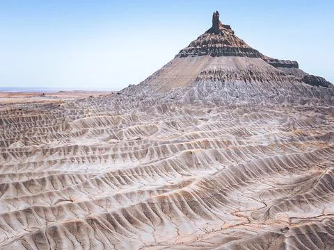 Factory Butte of Utah Stock Photos