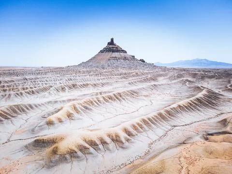 Factory Butte of Utah Stock Photos
