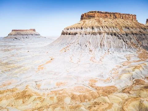 Factory Butte of Utah Stock Photos