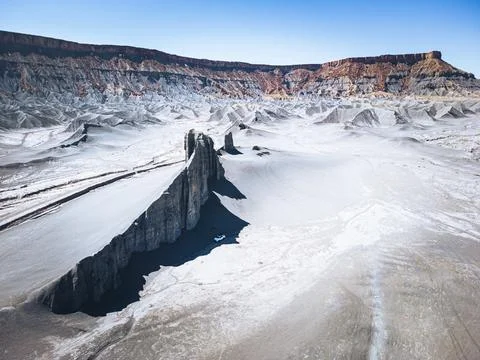 Factory Butte of Utah Stock Photos