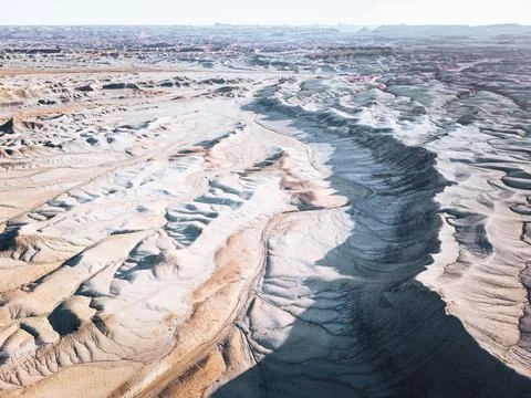 Factory Butte of Utah 스톡 사진